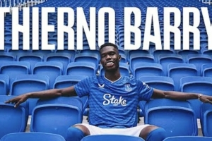 官方：埃弗頓從黃潛簽下22歲前鋒巴里，據(jù)悉費(fèi)用3500萬(wàn)歐+浮動(dòng)