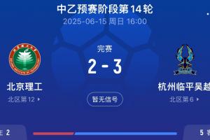 送的啥??北理工試圖向裁判送禮被拒，最終2-3不敵杭州臨平吳越