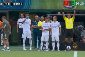 告別戰(zhàn)？魔笛替補(bǔ)出場(chǎng)、米利唐復(fù)出，貝林厄姆、維尼修斯被換下