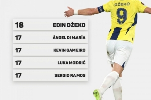 哲科已連續(xù)18個賽季在歐洲前十聯(lián)賽破門，期間共計打進258球