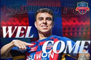 官方：前蓉城外援安德里戈加盟水原FC，將身披15號(hào)球衣