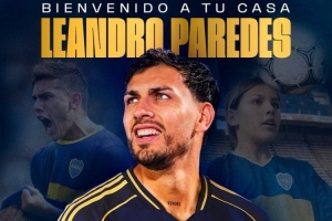 官方：博卡青年簽下31歲羅馬中場(chǎng)帕雷德斯，據(jù)悉轉(zhuǎn)會(huì)費(fèi)350萬歐