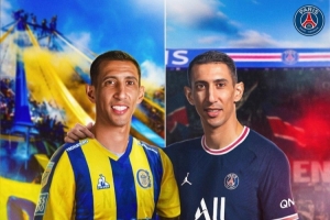 回歸兒時母隊(duì)首秀，巴黎為迪馬利亞送祝福：祝你好運(yùn)??????