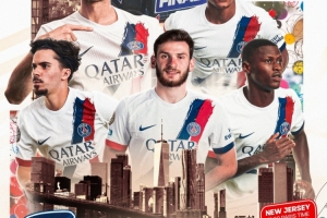 巴黎為世俱杯決賽發(fā)布海報(bào)：K77占據(jù)C位，杜埃、門德斯等四將在列