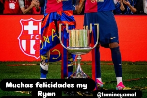 亞馬爾迎18歲生日，拉菲尼亞社媒曬奪冠合影為其送上祝福