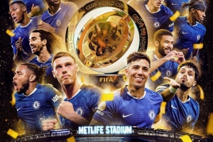 世俱杯官方曬切爾西奪冠紀(jì)念海報，帕爾默&恩佐占據(jù)C位