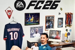 神還原！FC26終極版封面：伊布手捧偶像大羅的書(shū)，墻上貼大羅海報(bào)