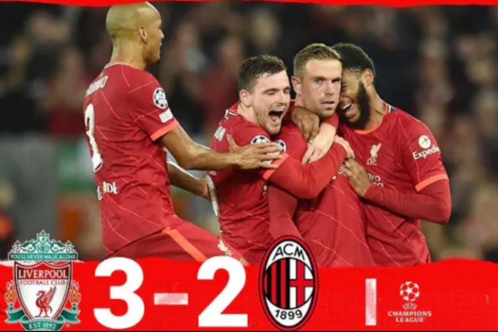 交手即是名局！21年歐冠，亨德森轟凌空世界波 利物浦3-2逆轉(zhuǎn)米蘭