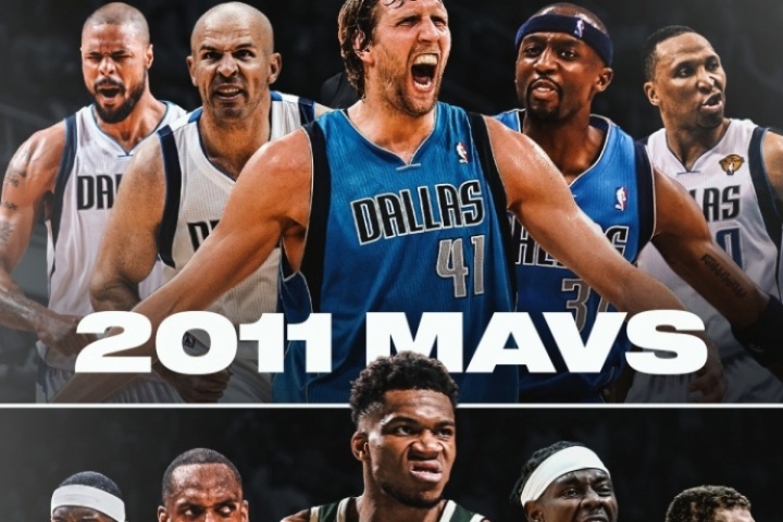 都是大前鋒帶隊！美媒發(fā)問：2011年小牛VS2021年雄鹿 哪個更強？