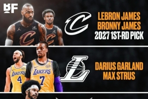 美媒4方交易模擬：老詹父子回克城 加蘭加盟湖人 阿倫前往黃蜂