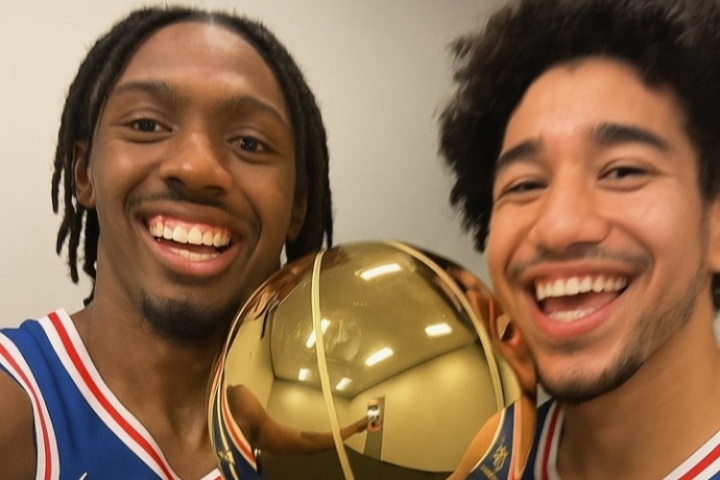 真休賽期冠軍！麥凱恩曬出與馬克西捧杯AI照 馬克西：????