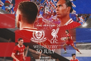 備受矚目！利物浦與橫濱水手友誼賽門票售罄，超7萬人現(xiàn)場觀戰(zhàn)