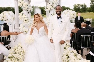 郎才女貌！肯巴-沃克與歌手Marissa月初在佐治亞舉辦浪漫婚禮