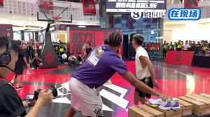 相當(dāng)激烈！丁威迪中國行與網(wǎng)紅球員吳澤加冕PK三分 最終取勝