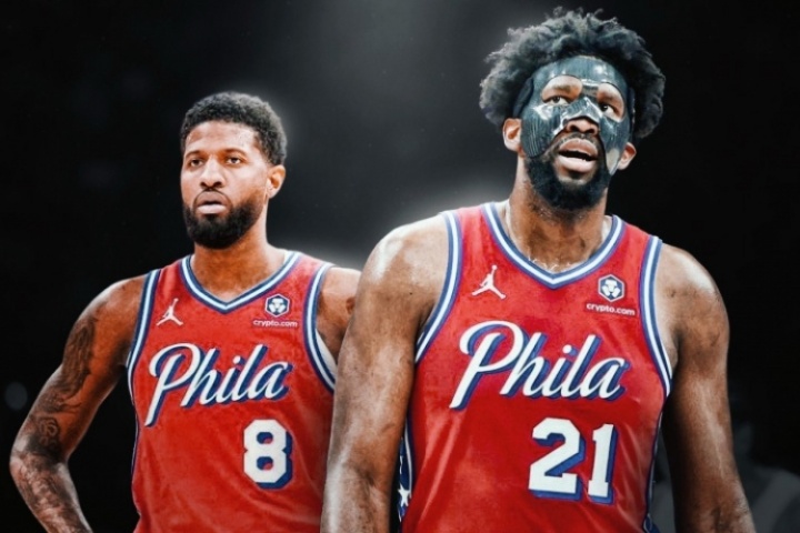 過(guò)程停擺！本賽季喬治&恩比德共缺席104場(chǎng)薪資1億 下賽季1.07億！