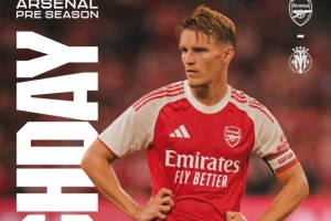 阿森納發(fā)布對陣黃潛海報：隊長厄德高單人出鏡