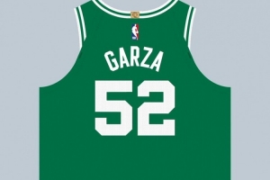 球衣記者：加爾扎在凱爾特人穿52號球衣 米諾特穿8號球衣