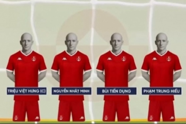 難繃！越南V1聯(lián)賽更換出場動畫但沒拍好動態(tài)照，轉(zhuǎn)播顯示全是假人