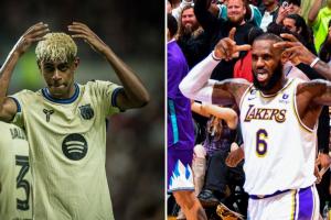 王儲→國王??世體：亞馬爾模仿詹姆斯慶祝，他已準(zhǔn)備當(dāng)足壇KING