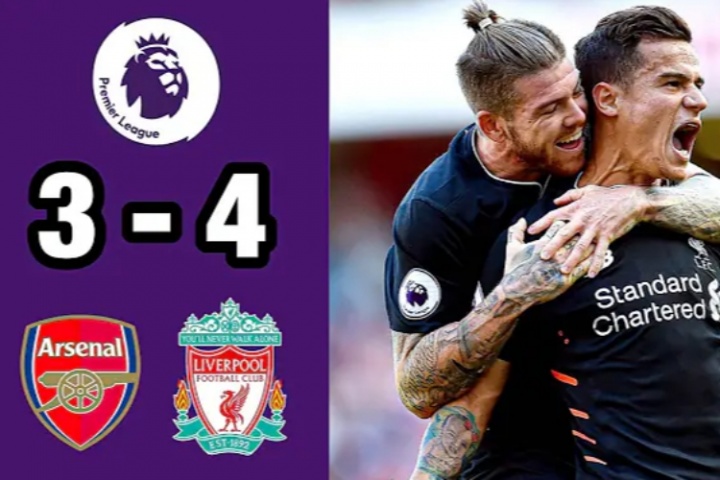 經(jīng)典7球大戰(zhàn)！16年英超，庫鳥雙響馬內(nèi)一條龍，利物浦4-3險勝槍手