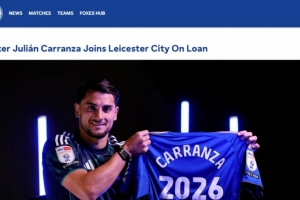 官方：阿根廷前鋒卡蘭薩從費耶諾德租借到萊斯特城，為期一個賽季