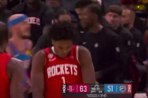 老詹迷弟！阿門兇狠盯著切特空中對抗上籃打進 模仿老詹扭肩膀