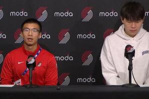 翻譯談楊瀚森：萬事開頭難 新秀就應(yīng)該努力追上老將&大哥的步伐