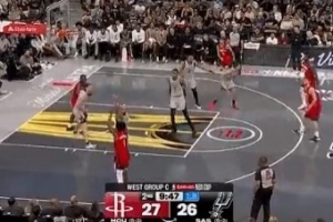 視野不錯(cuò)！謝潑德大對(duì)角傳球助攻阿門命中三分