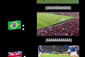 太形象了！在阿根廷巴西英超進(jìn)球以后，球迷們歡呼聲是不一樣的！