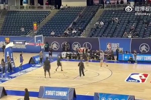 今天進三分！楊瀚森聯(lián)合試訓：持球投籃30中15，定點投籃25中14