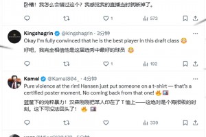 美國網(wǎng)友盛贊楊瀚森海報式隔扣：他是本屆新秀最好的球員！