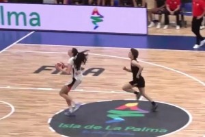 張子宇一生之敵？女籃U18歐洲杯法國艾莉西亞上演搶斷+暴扣！