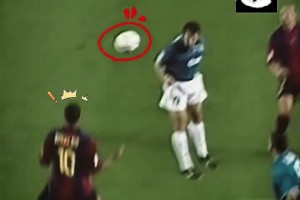 胸部停球銜接倒掛金鉤破門！里瓦爾多：這球吹一輩子不多分吧！