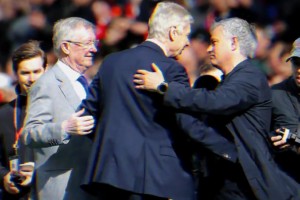 世界名畫(huà)：英超三大主帥同框，一笑泯恩仇！