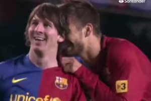 梅西生涯首次任意球破門！機智偷襲對手門將得手！