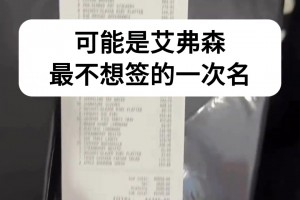 這可能是艾弗森最不想簽的一次名...