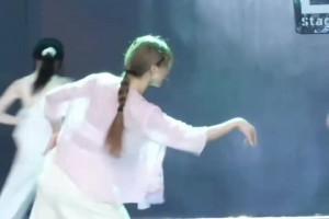 周玲安練國風爵士舞，確實有底子的