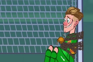 太逗了！外網(wǎng)動畫惡搞：特爾施特根和巴薩的尷尬現(xiàn)狀！