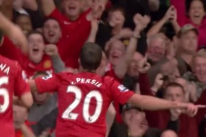 天生的終結(jié)者！范佩西曼聯(lián)英超首球！不停球瀟灑凌空斬！