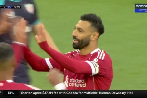 ?；倏讼碌讉髦兄?！薩拉赫推射破門！利物浦1-0領(lǐng)先畢巴！