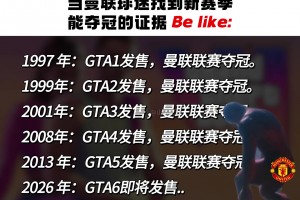 你說的是真的嗎？太好了，GTA趕緊發(fā)售吧，曼聯(lián)有救啦
