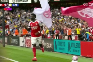 新賽季首粒運(yùn)動(dòng)戰(zhàn)進(jìn)球！阿森納斷球守轉(zhuǎn)攻，廷伯助攻薩卡破門